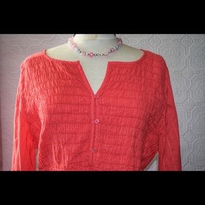 Lane Bryant Woman Summer button Blouse Size 18/20